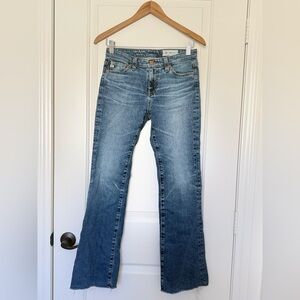 AG Adriano Goldschmied Angel Low Rise Bootcut Jeans - Raw Hem, Y2K, Vintage 25